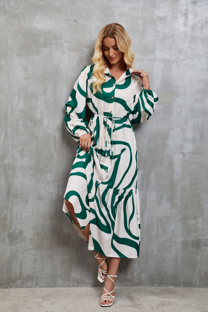 Shirt dress for women with graphic pattern Lune London