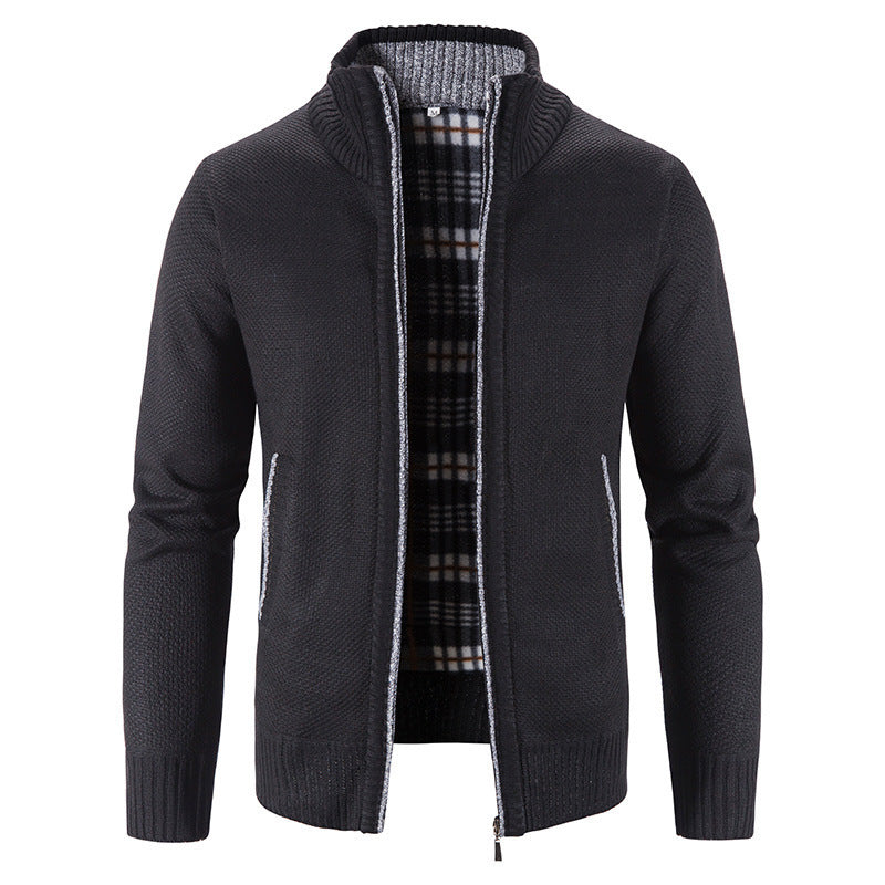 Men's Cardigan with Innovative Heat-Insulating Inner Lining Lune London
