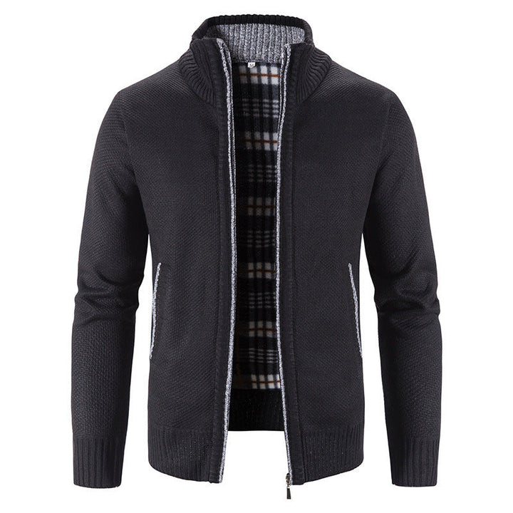 Men's Cardigan with Innovative Thermal Insulating Inner Lining Lune London