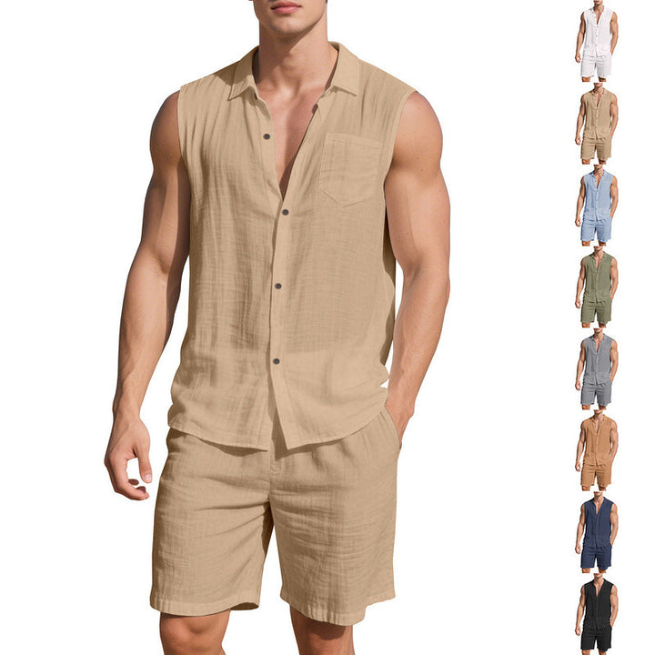 Casual summer set for women with sleeveless top and shorts Lune London