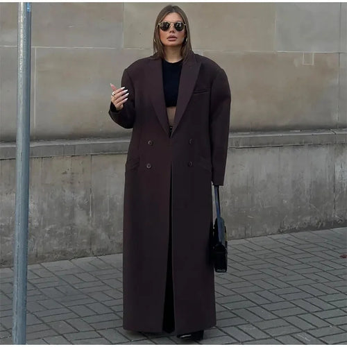 Amarae oversized wool coat for women