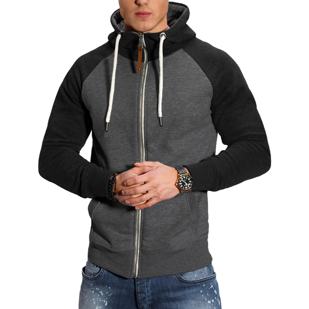 Man refined hoodie with high-quality zipper Lune London