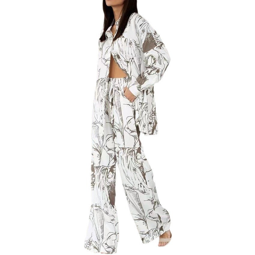 Women Elegant and Casual Blouse-Pants Combination Lune London