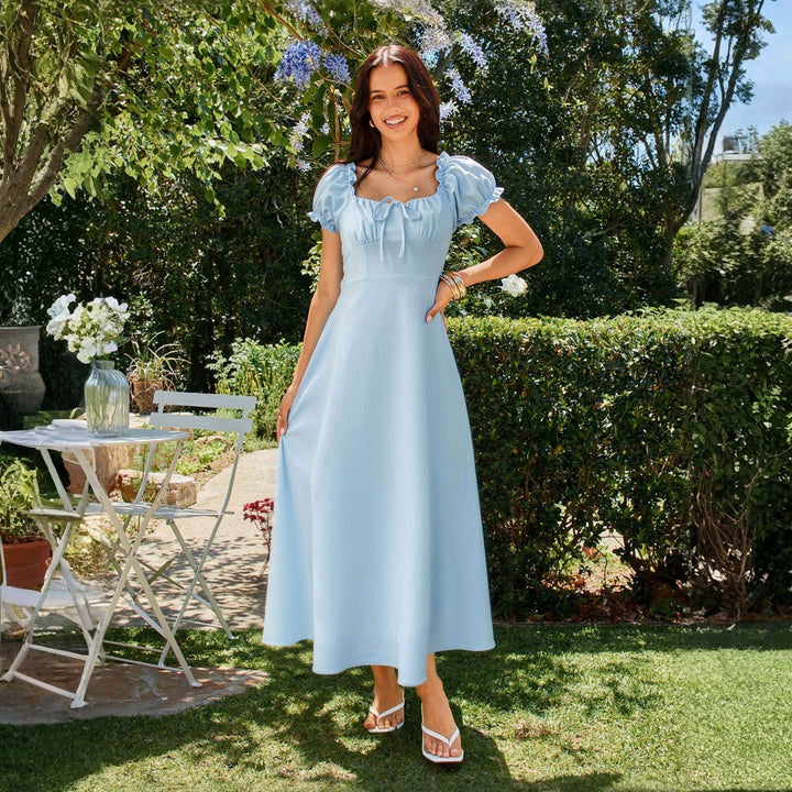 Robe maxi pour femmes avec manches bouffantes Chic & Stil