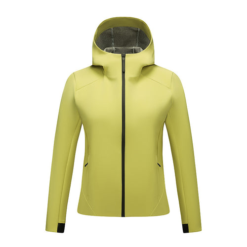 Women's softshell jacket with hood, tailored and windproof outdoor jacket Amarae