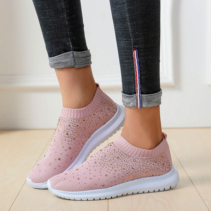 Ladies Sparkling Comfort Slippers Lune London