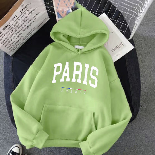 Women's hoodie with large Paris print Chic & Stil