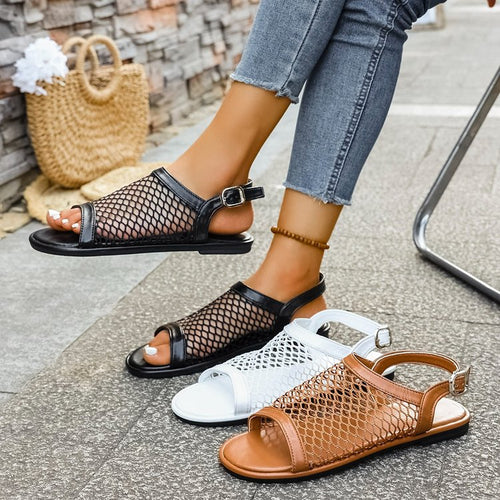 Breathable women's beach sandals with mesh structure and comfortable sole Amarae