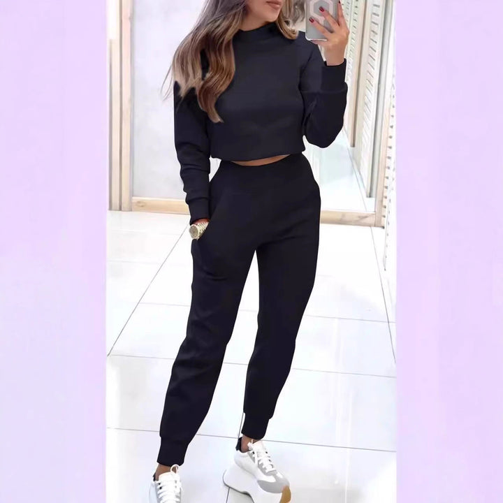 Lune London Women's High Neck Sweatshirt Set