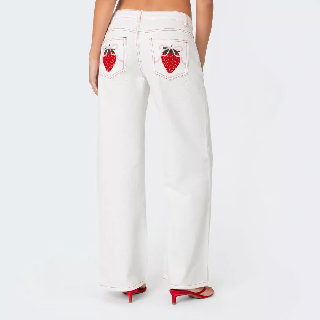 Ladies lace crop top with bow detail and adjustable straps Lune London
