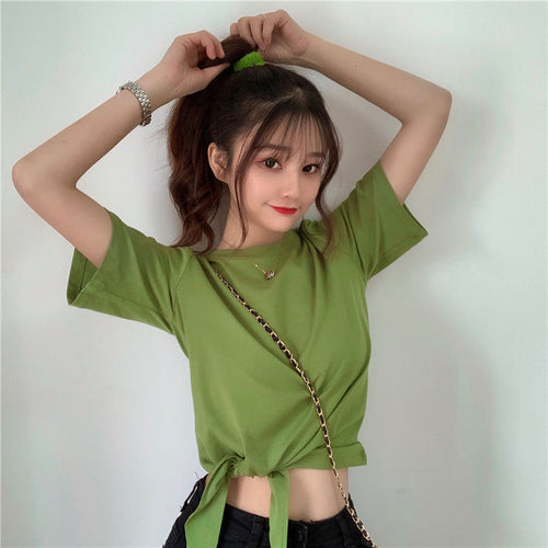 Women's short-sleeve knot top Amarae