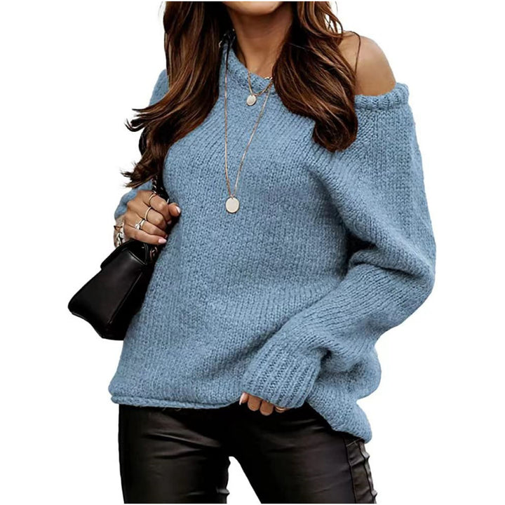 Women's Off-Shoulder Knit Sweater Lune London