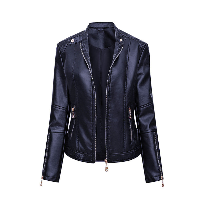 Ladies elegant faux leather jacket Lune London