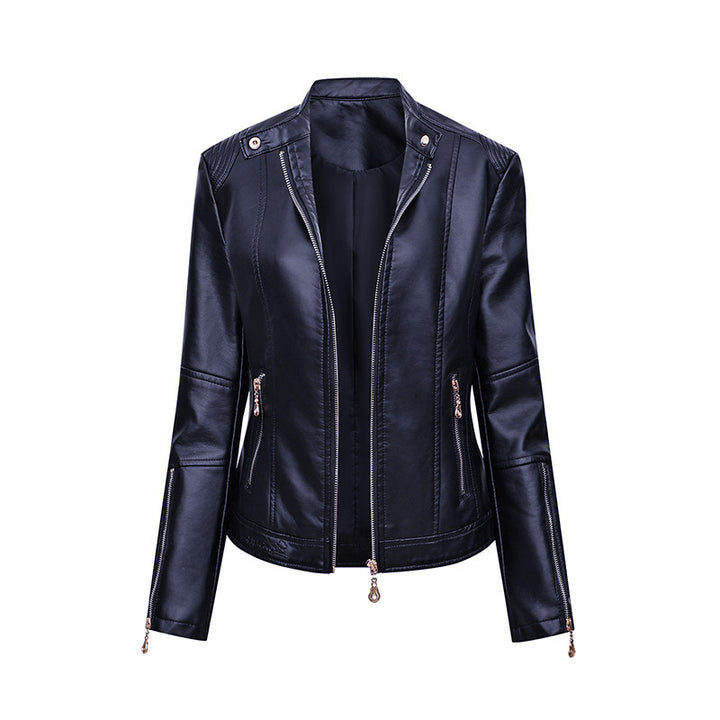 Ladies elegant faux leather jacket Lune London