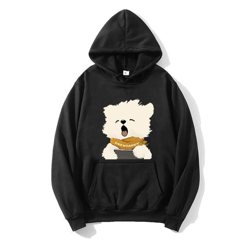 Women’s hoodie with cute dog front print Chic & Stil
