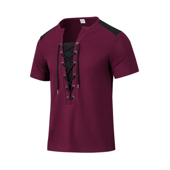 Short Sleeve Men's T-shirt with Innovative Lace Design Lune London