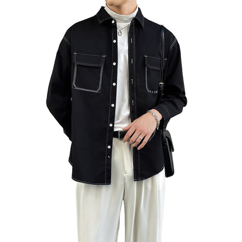 Casual utility shirt for men with practical chest pockets Amarae