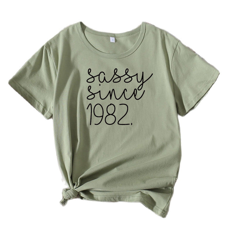 Ladies Sassy Statement Graphic T-shirt Lune London