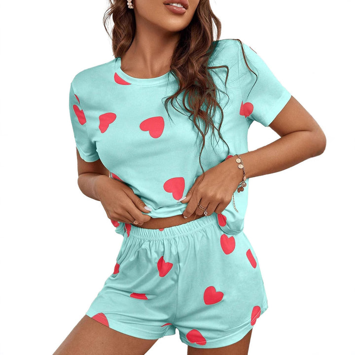 Lune London Women's Heart Print Loungewear Set