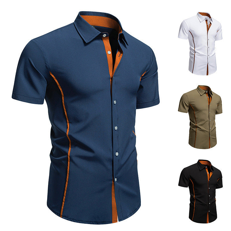 Men's Short Sleeve Shirt with Modern Cut Lune London