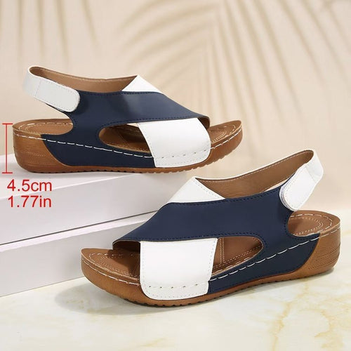 Elegant ladies sandals with decorative crossover straps and comfortable sole Amarae