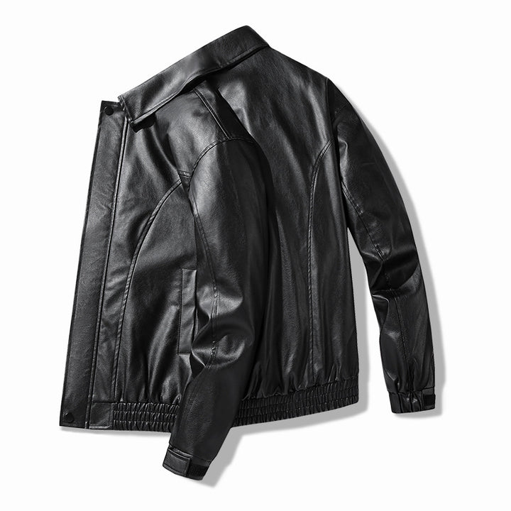 Chic oversized faux leather jacket for men Style and Trend