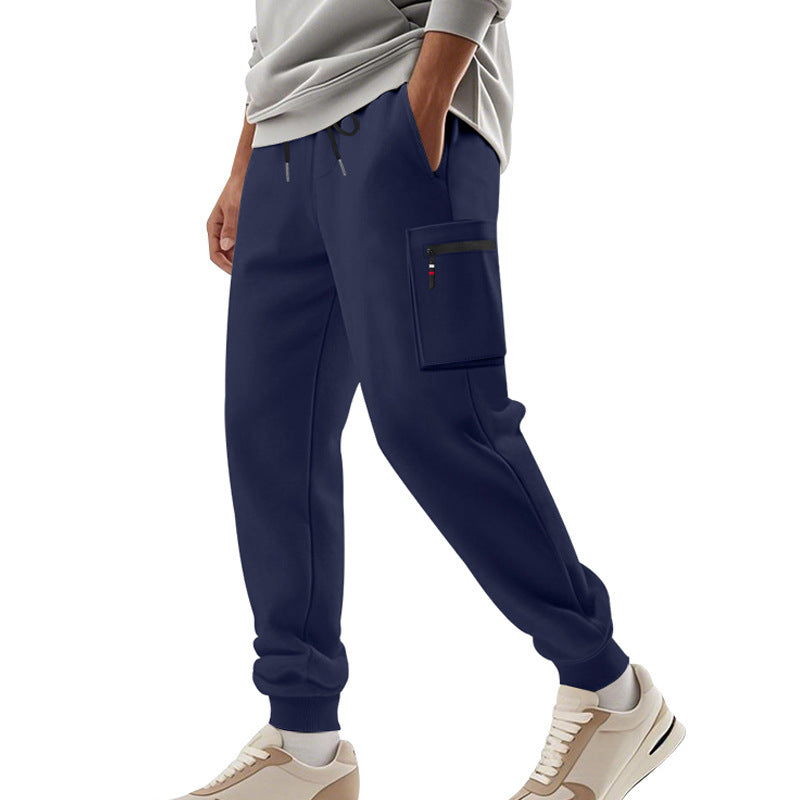 Men's cargo training pants with elastic waistband and practical pockets Lune London