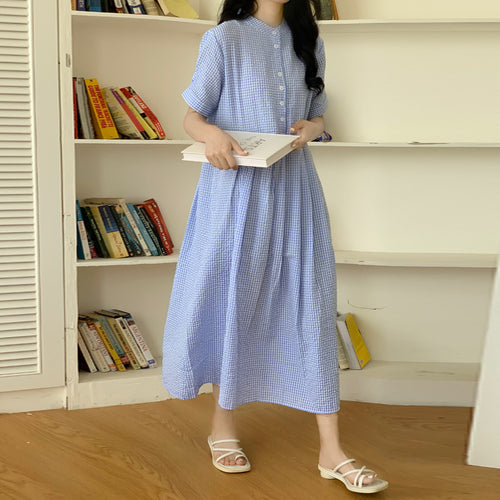 Amarae women's maxi button leisure dress