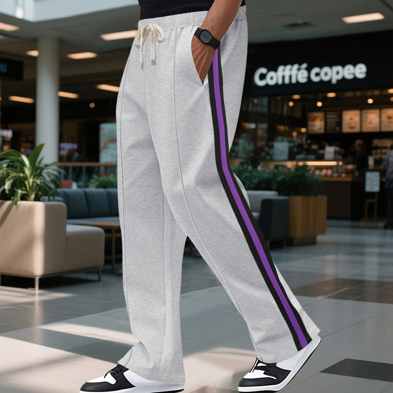 Men's sports pants with contrast stripes on the sides Lune London