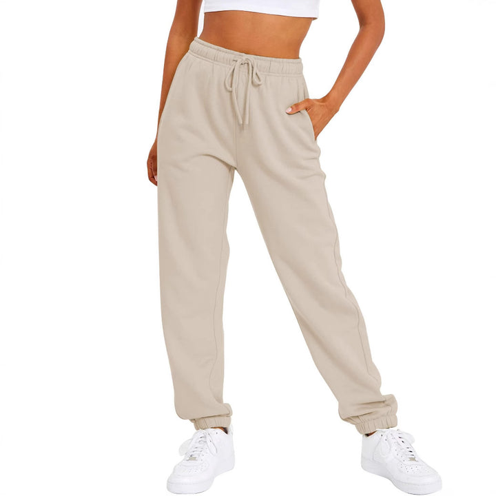 Women’s sporty leisure pants with elastic waistband and high-waisted cut Chic & Stil