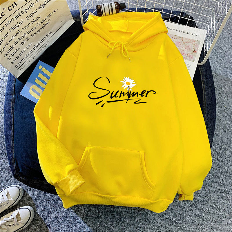 Women's hooded sweatshirt with cool summer motif Chic & Stil