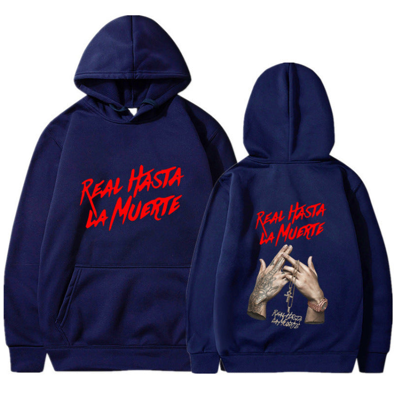Women's hoodie with eye-catching lettering in urban style Lune London