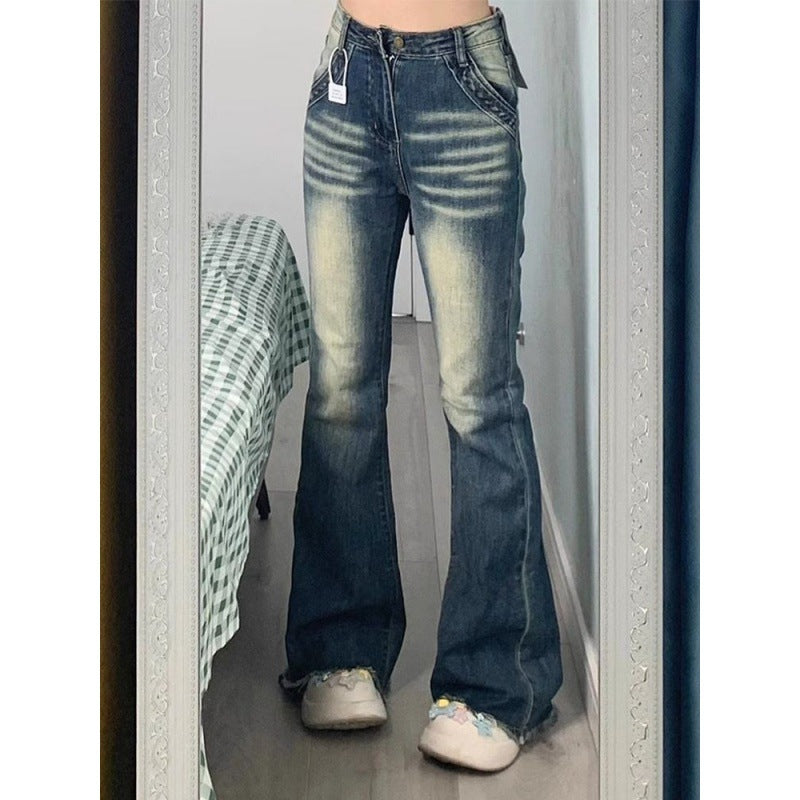 Jean évasé taille haute pour femmes Chic & Stil