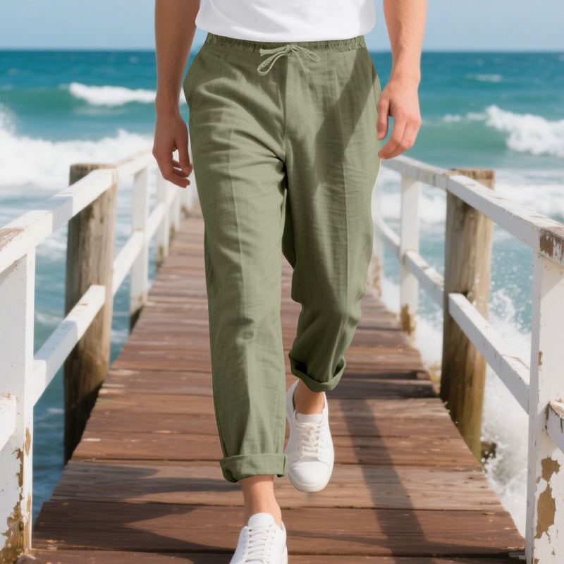 Casual beach pants for men in breathable material Lune London