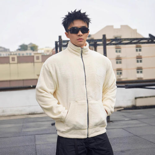 Men's fleece jacket with high collar and soft lining Amarae