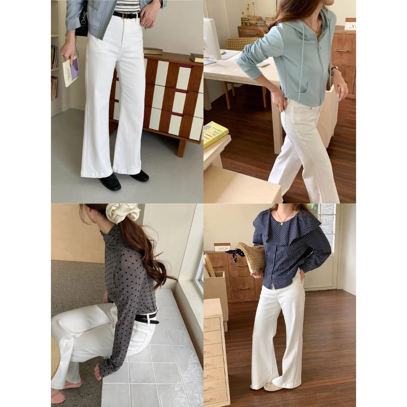 Women's wide jeans with high waistband Chic & Stil