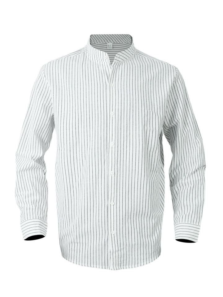 Men's elegant long sleeve shirt with high collar Lune London