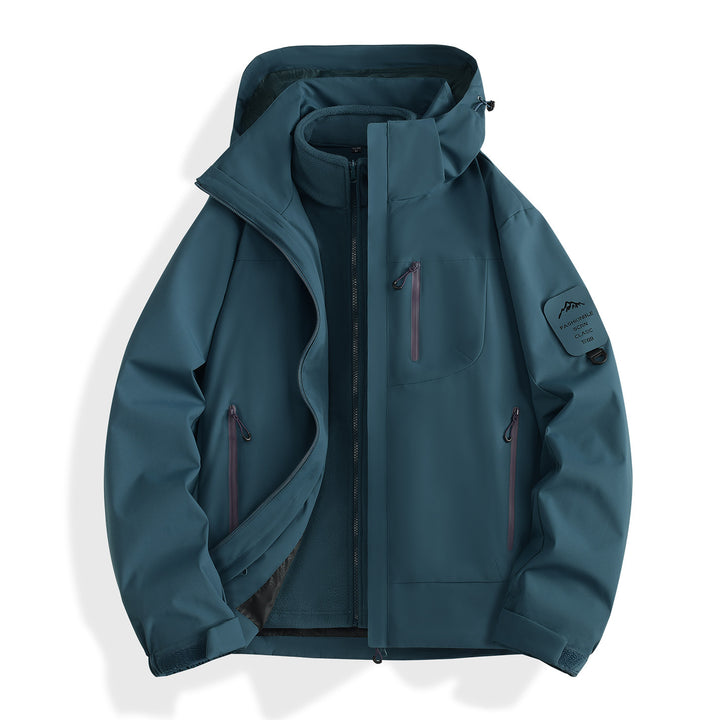 Women's two-layer softshell parka with removable fleece lining and waterproof zippers Amarae