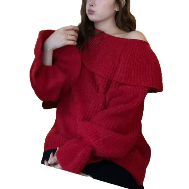Ladies Off-Shoulder Sweater made of粗糙 Tricot Chic & Stil