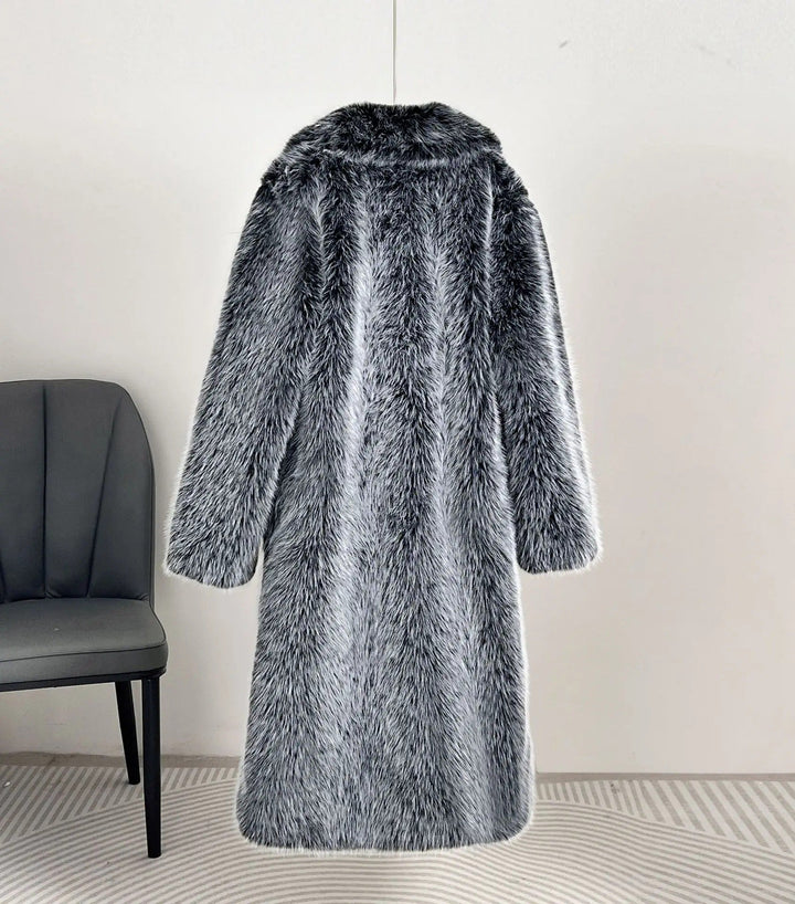 Women Luxury Faux Fur Coat Lune London