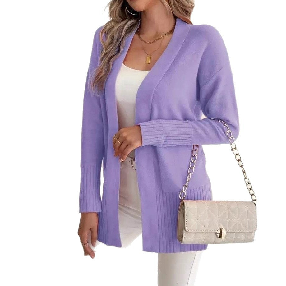 Trendy knit jacket for women with DM design and a high level of wearing comfort Lune London