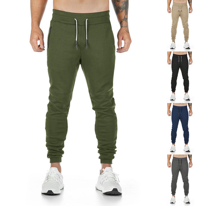Men's sporty joggers with practical zip pockets and elastic waist Lune London