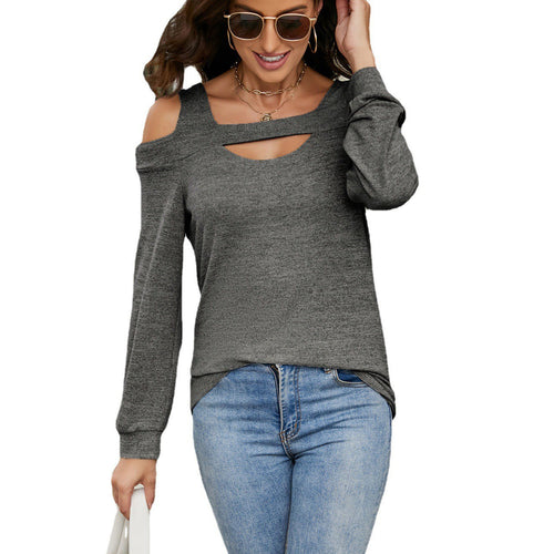 Amarae asymmetrical neck women's sweatshirt