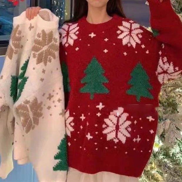 Lune London Christmas Knit Sweater for Women