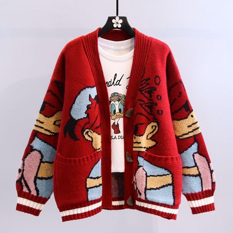 Ladies embroidered sweater and cardigan with playful Disney pattern Lune London