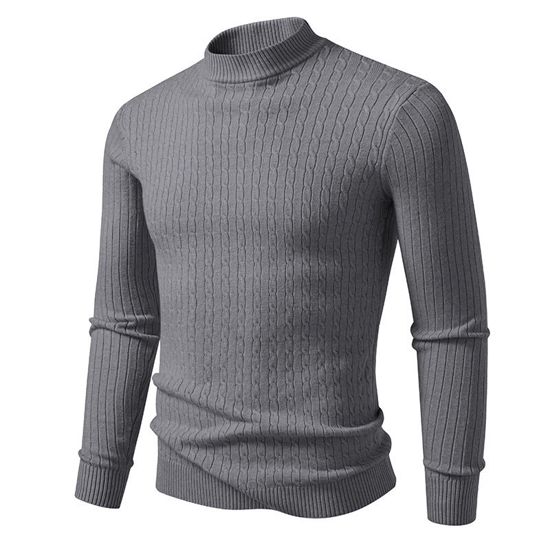 High-quality knitted turtleneck sweater for men Lune London