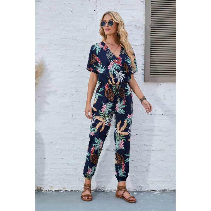 Ladies Relaxed Fit Floral Pattern Chic Jumpsuit and Style