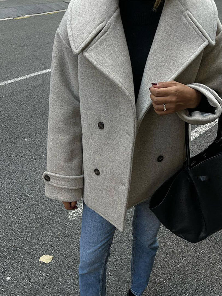 Lune London oversized wool coat for women