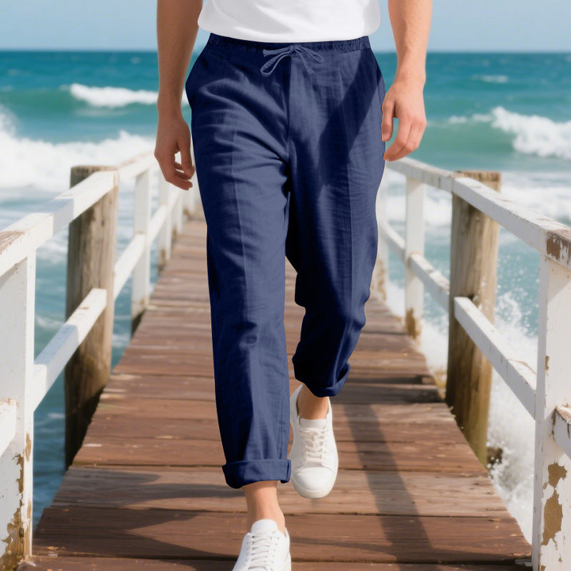 Casual beach pants for men in breathable material Lune London