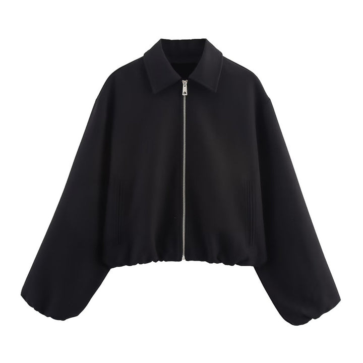Women's sports jacket with high collar and practical pockets Lune London